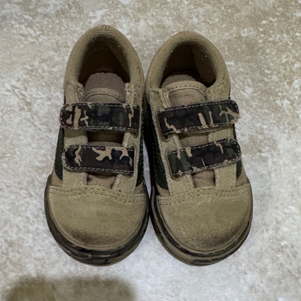 Vans Kids Tan Camouflage Sneakers